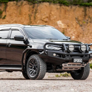 Genesis Loop Bull Bar (Black Recovery Points & Grey Bash Plate) to suit Isuzu MU-X (6/2021 to 10/2024)