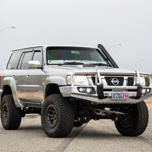 Patrol Y61 2005-2016 707-02 Falcon Bull Bar Black A-Frame Package (LED Foglight) – SKU MCC-03004-702FOGUP