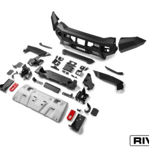 Aluminium Front Bar – VW Amarok 2023 – Present, includes RIVAL FOG Lights – Set of 2