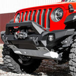 Aluminum Front Bar – Jeep Wrangler 2007-On / Gladiator 2020-On, includes RIVAL FOG lights (Set of 2)