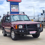 Discovery 1 & 2 1989-2004 707-02 Falcon Bull Bar Black A-Frame Package (LED Foglight) – SKU MCC-09001-702FOGUP