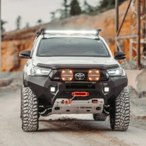 Aluminum Front Bar with RIVAL LED Fog Lights (Set of 2) – Toyota Hilux (2021–04/2024)
