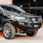 Elite Loop Bull Bar (Orange Recovery Points & Black Bash Plate) to suit Toyota Fortuner GUN156R (8/2015 to 5/2018)